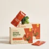 Vegetable soup flavour collagen sachets displayed with the Collagen UAE two-box bundle